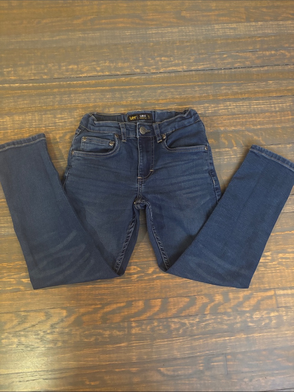 Lee Boys Navy Blue Slim Fit Jeans size 8 little boys